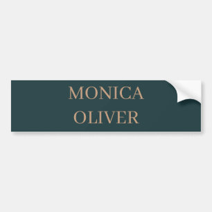 Custom name modern professional minimalist bumper sticker