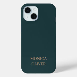 Custom name modern professional minimalist iPhone 15 case