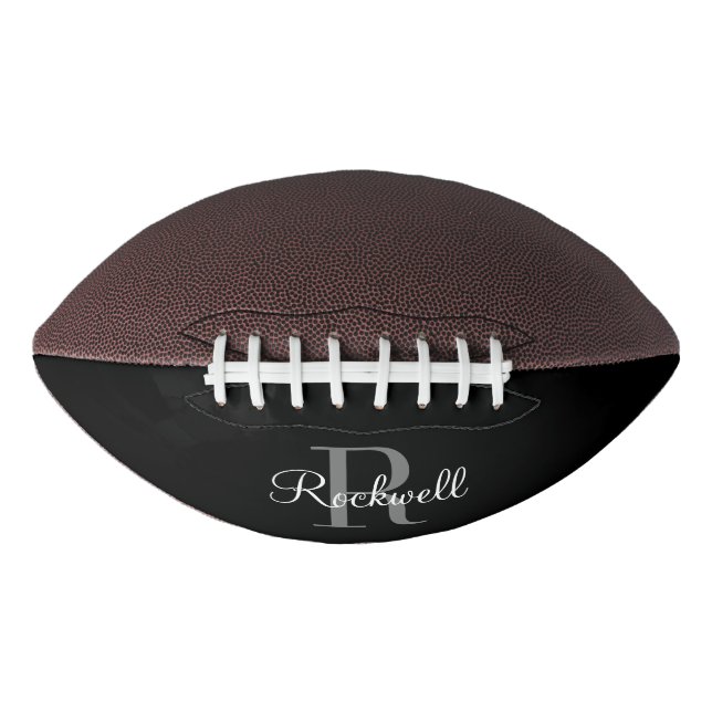 Custom Name Monogram  American Football (Front)