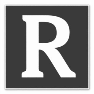 Custom Name Monogram Initials Black White