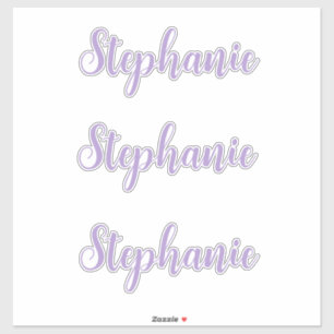 Custom Name Monogram Lavender Lilac Purple Elegant