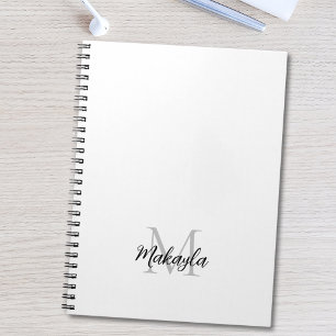Custom Name Monogram  Notebook