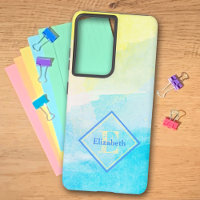 Custom Name Monogram Pastel Cotton Candy Colours