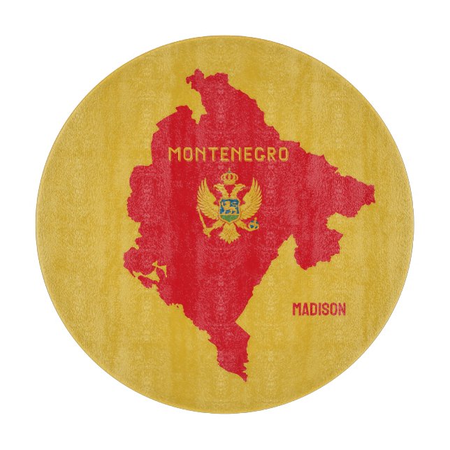 Custom Name Montenegro Cutting Board (Front)