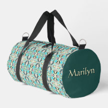Custom Name Mosaic Turquoise Multi Colour