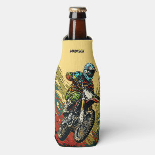 Custom Name Motocross Bottle Cooler