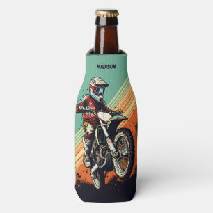 Custom Name Motocross Bottle Cooler