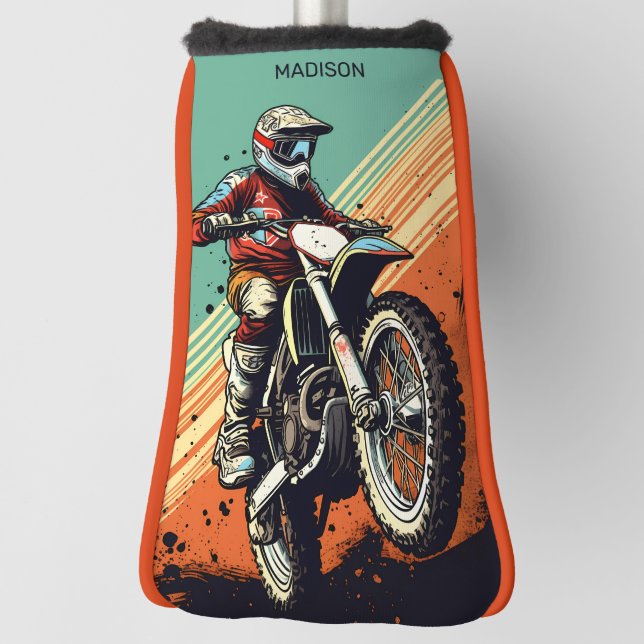 Custom Name Motocross Golf Head Cover (Rotate 90)