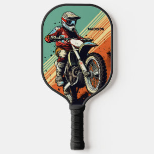 Custom Name Motocross Pickleball Paddle
