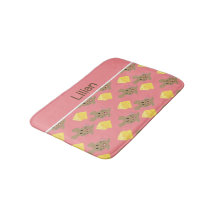 Custom name mouse and cheese pink pattern