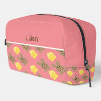 Custom name mouse and cheese pink pattern