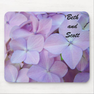 Custom Name mouspad Beth and Scott Hydrangea Mouse Mat
