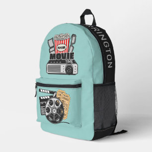 Custom Name Movie Printed Backpack