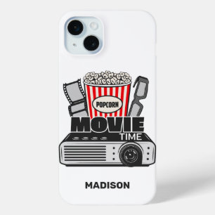 Custom Name Movie Time iPhone 15 Mini Case