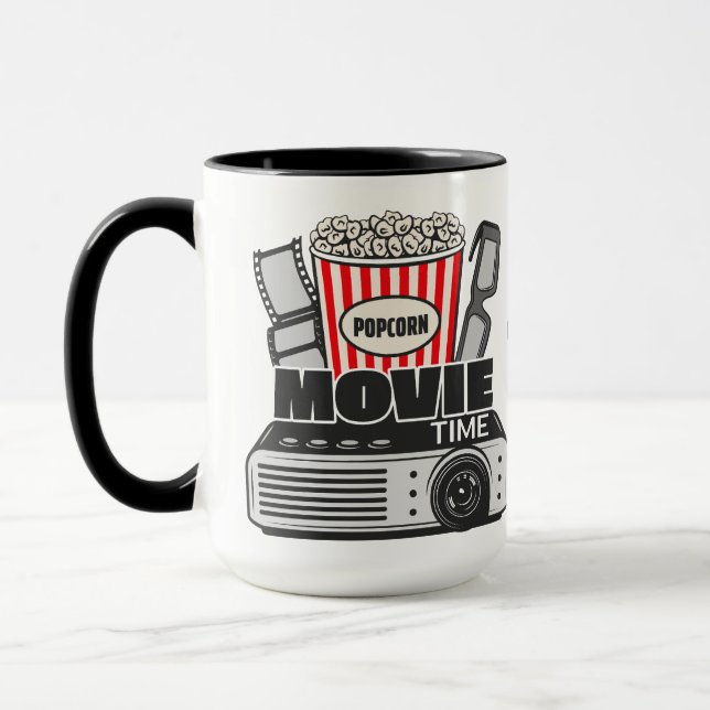 Custom Name Movie Time Mug (Left)