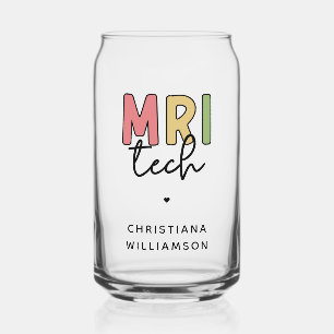Custom Name MRI Tech MRI Technologist Gifts Can Glass