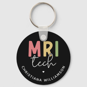 Custom Name MRI Tech   MRI Technologist Gifts Key Ring