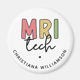 Custom Name MRI Tech   MRI Technologist Gifts Magnet