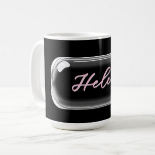 Custom Name Mug – Bright Colourful Glass Lens