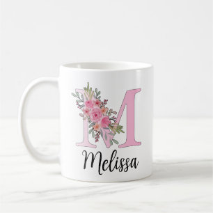 Custom Name Mug – Elegant "M" Initial Design