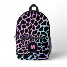 Custom Name Multicolour Animal Print Cow Spots