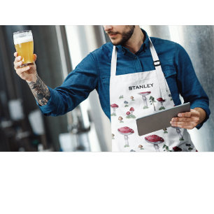 Custom Name Mushroom Apron