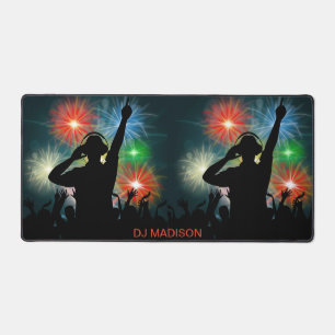 Custom Name Music DJ Desk Mat