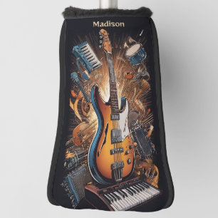 Custom Name Musical Instruments Golf Head Cover