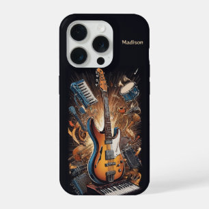Custom Name Musical Instruments iPhone 15 Pro Case
