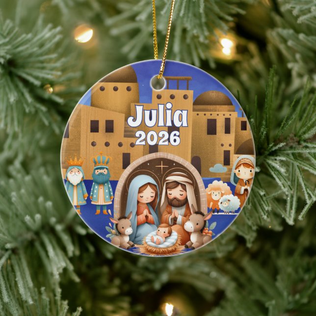 Custom Name Nativity Ornament (Tree)