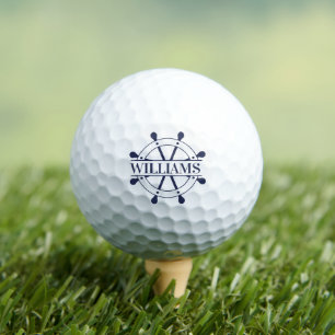 Custom Name Nautical Golf Balls