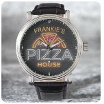 Custom NAME Neon Italian Pizzeria Pizza House Watch<br><div class="desc">Custom Neon Sign Style Italian Pizzeria Pizza House Personalised Gifts - Customise with your Name or Custom Text!</div>