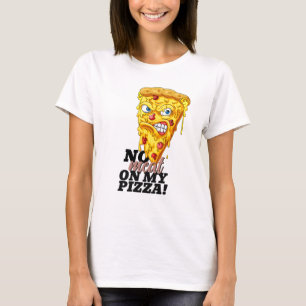 Custom Name No Meat Pizza T-Shirt