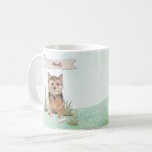 Custom Name Norfolk Terrier Pet Dog Coffee Mug