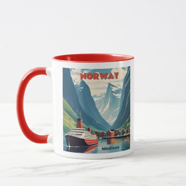 Custom Name Norway Mug (Left)