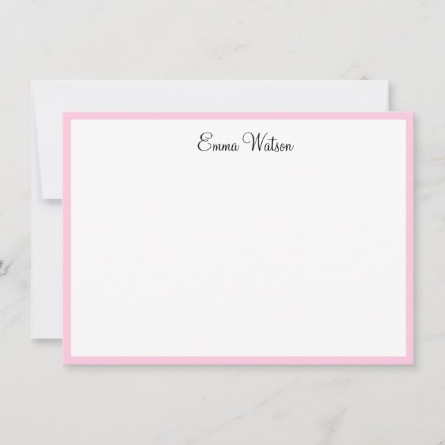 Custom Name Note Card (Front)