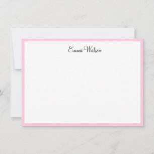 Custom Name Note Card