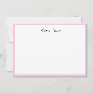 Custom Name Note Card