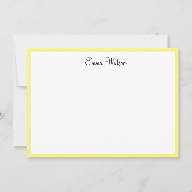 Custom Name Note Card (Front)