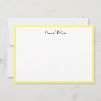 Custom Name Note Card