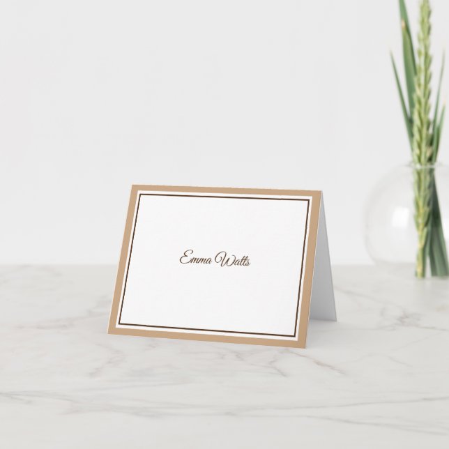 Custom Name Note Card (Front)
