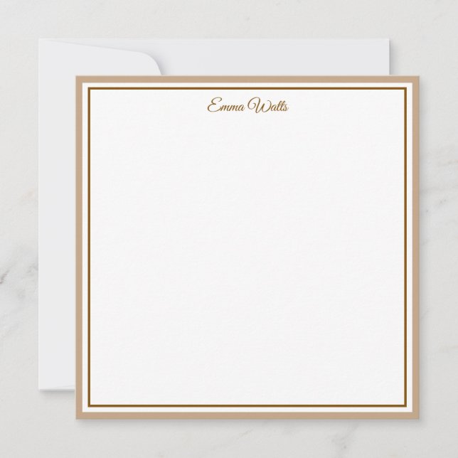 Custom Name Note Card (Front)