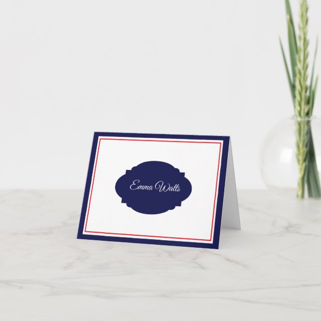 Custom Name Note Card (Front)