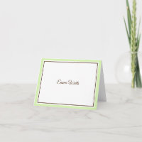 Custom Name Note Card