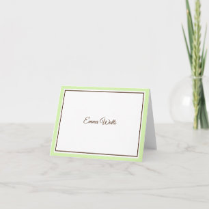 Custom Name Note Card