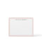 Custom name note card light blush pink border