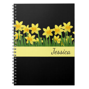 Custom Name Notebook-Daffodils Notebook