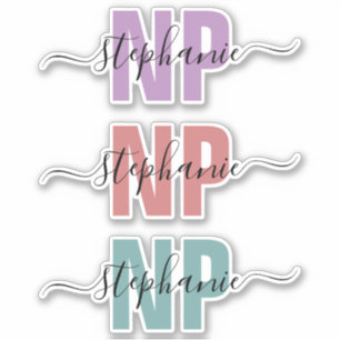 Custom Name NP Nurse Practitioner Personalised