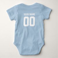 Custom Name Number Baby Football Jersey Bodysuit