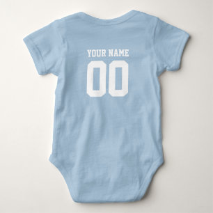 Custom Name Number Baby Football Jersey Bodysuit